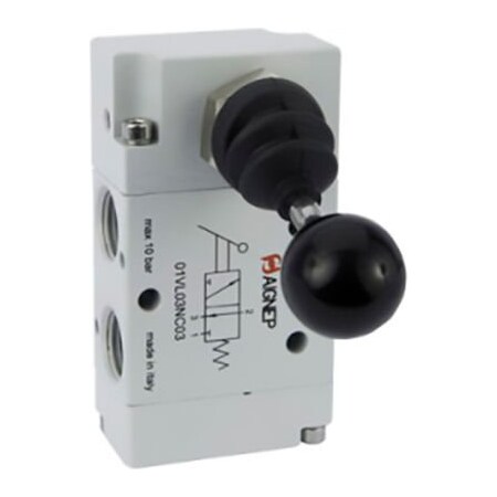 Alpha Technologies Aignep USA 3/2 Hand Lever Actuated Valve G1/4" Ports 01VL130003